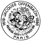 Oblitération 1er jour à Paris le 14 février 1981