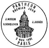 Oblitération 1er jour à Paris le 2 novembre 1981