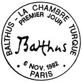 Oblitération 1er jour à Paris le 6 novembre 1982