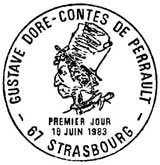 Oblitération 1er jour à Strasbourg le 18 juin 1983