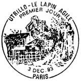 Oblitération 1er jour à Paris le 3 décembre 1983