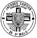Oblitération 1er jour à Saint-Malo le 20 avril1984