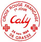 Oblitération 1er jour à Grasse le 24 novembre 1984