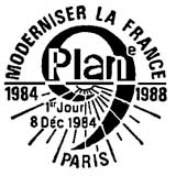 Oblitération 1er jour à Paris le 8 décembre 1984