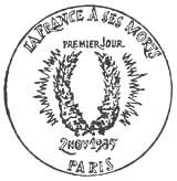 Oblitération 1er jour à Paris le 28 septembre 1985