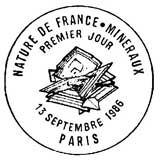 Oblitération 1er jour à Paris le 13 septembre 1986