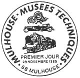 Oblitération 1er jour à Mulhouse le 22 novembre 1986