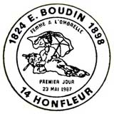 Oblitération 1er jour à Honfleur le 23 mai 1987