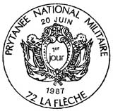 Oblitération 1er jour à La Flèche le 20 juin 1987