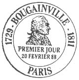 Oblitération 1er jour à Paris le 20 février 1988