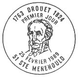 Oblitération 1er jour à St Menehould et Varennes le 25 février 1989