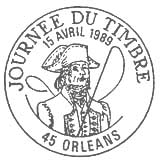 Oblitération 1er jour le 15 avril 1989