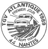 Oblitération 1er jour à Nantes le 23 septembre 1989