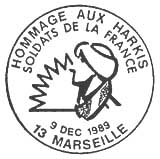 Oblitération 1er jour à Paris et Marseille le 9 décembre 1989