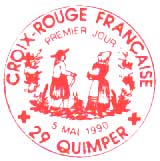 Oblitération 1er jour à Quimper le 5 mai 1990