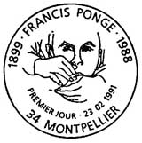 Oblitération 1er jour à Montpellier le 23 février 1991