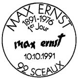 Oblitération 1er jour à Sceaux et Bonn le 10 octobre 1991