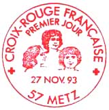 Oblitération 1er jour à Metz et Montréal le 27 novembre 1993