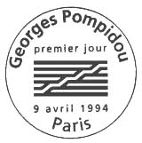 Oblitération 1er jour à Paris le 9 avril 1994