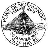 Oblitération 1er jour à Le Havre le 20 janvier 1995