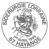 Oblitération 1er jour à Hayange le 1 avril 1995