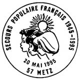 Oblitération 1er jour à Paris et Metz le 20 mai 1995