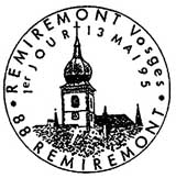 Oblitération 1er jour à Remiremont le 13 mai 1995