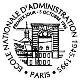 Oblitération 1er jour à Paris et Strasbourg le 5 octobre 1995