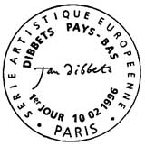 Oblitération 1er jour à Paris le 10 février 1996