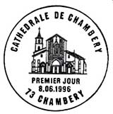 Oblitération 1er jour à Chambéry le 8 juillet 1996