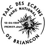Oblitération 1er jour à Briançon le 12 avril 1997