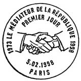 Oblitération 1er jour à Paris le 5 février 1998