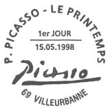 Oblitération 1er jour à Villeurbanne le 15 mai 1998