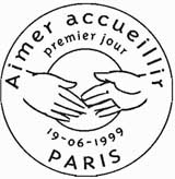 Oblitération 1er jour à Paris le 19 juin 1999
