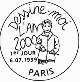 Oblitération 1er jour à Paris et Laubert le 6 juillet 1999