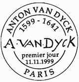 Oblitération 1er jour à Paris au salon d'autonme le 11 novembre 1999