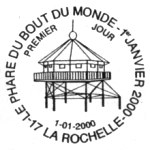 Oblitération 1er jour à Paris, La Rochelle et Nantes le 1 janvier 2000