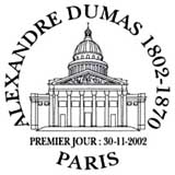 Oblitération 1er jour à Paris le 30 novembre 2002