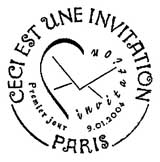 Oblitération 1er jour à Paris le 9 janvier 2004