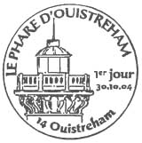 Oblitération 1er jour à Ouistreham le 30 octobre 2004