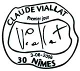 Oblitération 1er jour à Nimes le 3 juin 2006