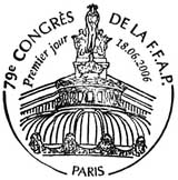 Oblitération 1er jour à Paris le 18 juin 2006