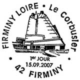 Oblitération 1er jour à Firminy le 15 septembre 2007