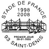 Oblitération 1er jour à Saint-Denis le 28 janvier 2008