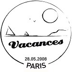 Oblitération 1er jour à Paris le 28 mai 2008
