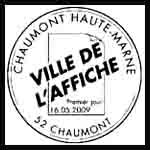 Oblitération 1 jour  à Chaumont (52000) le samedi 16 mai 2009