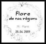 Oblitération 1 jour  à Paris au parc floral et dans toutes les régions de France le 25 et 26 avril 2009