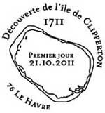 Oblitération 1er jour à Paris  au Carré d'Encre et Au Havre le vendredi 21 octobre 2011.'