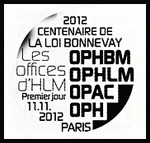 Oblitération 1er jour à Paris au Salon philatélique d'Automne le dimanche 11 novembre 2012