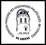Oblitération 1er jour à Paris au Carré d'Encre et Amiens le 17 e 18 mai 2013